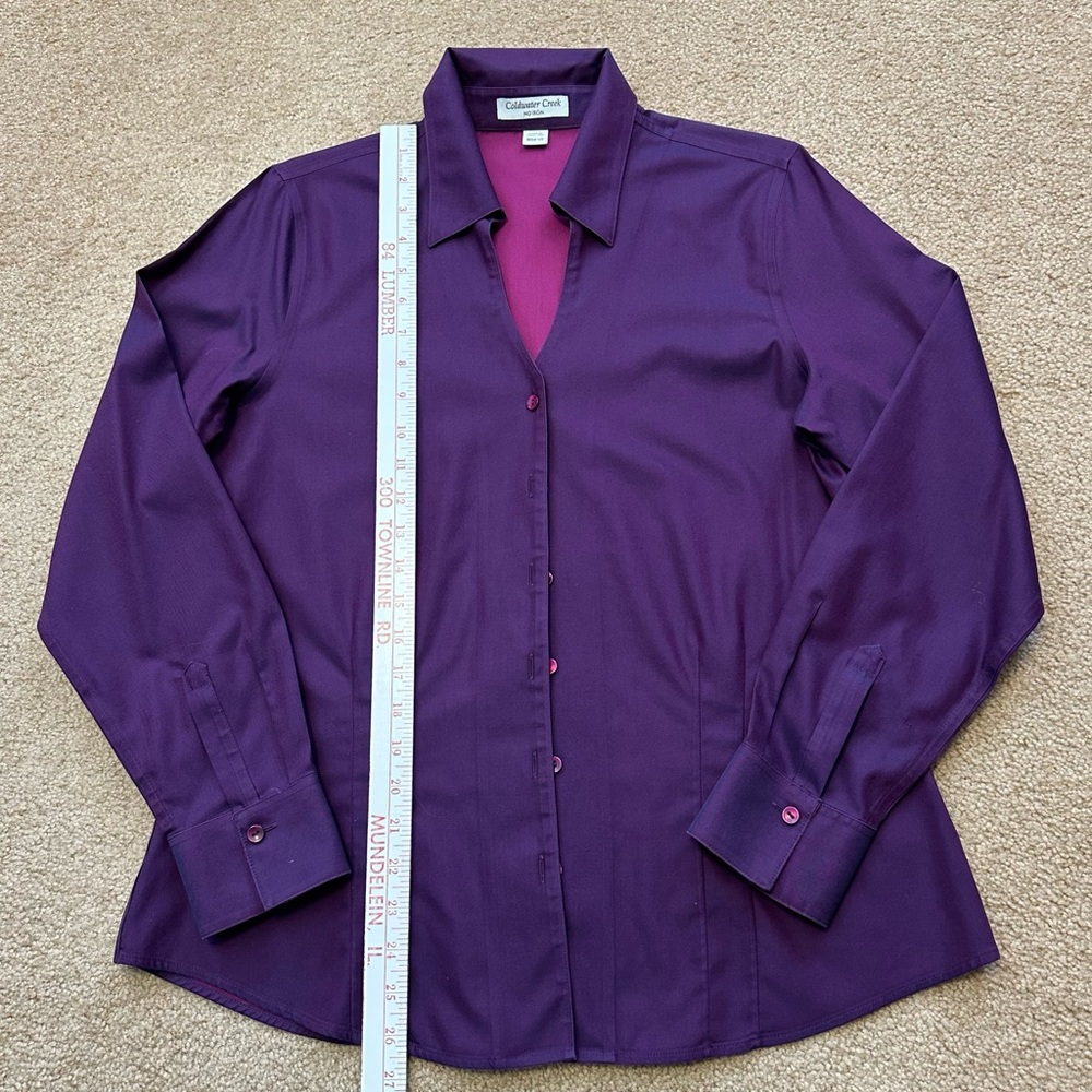 💜🩷 Coldwater Creek No Iron Blouse 🩷💜 - Picture 4 of 8